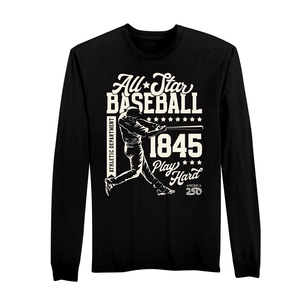 America250 All Star Baseball Men's Long Sleeve T-Shirt