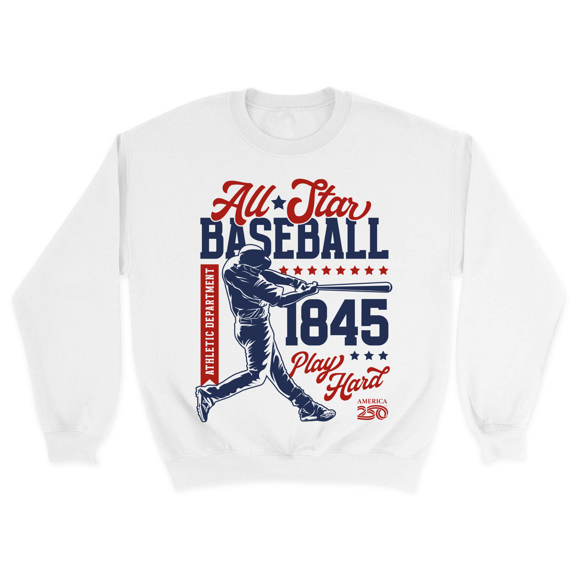 Unisex Small White Crewneck Sweatshirt
