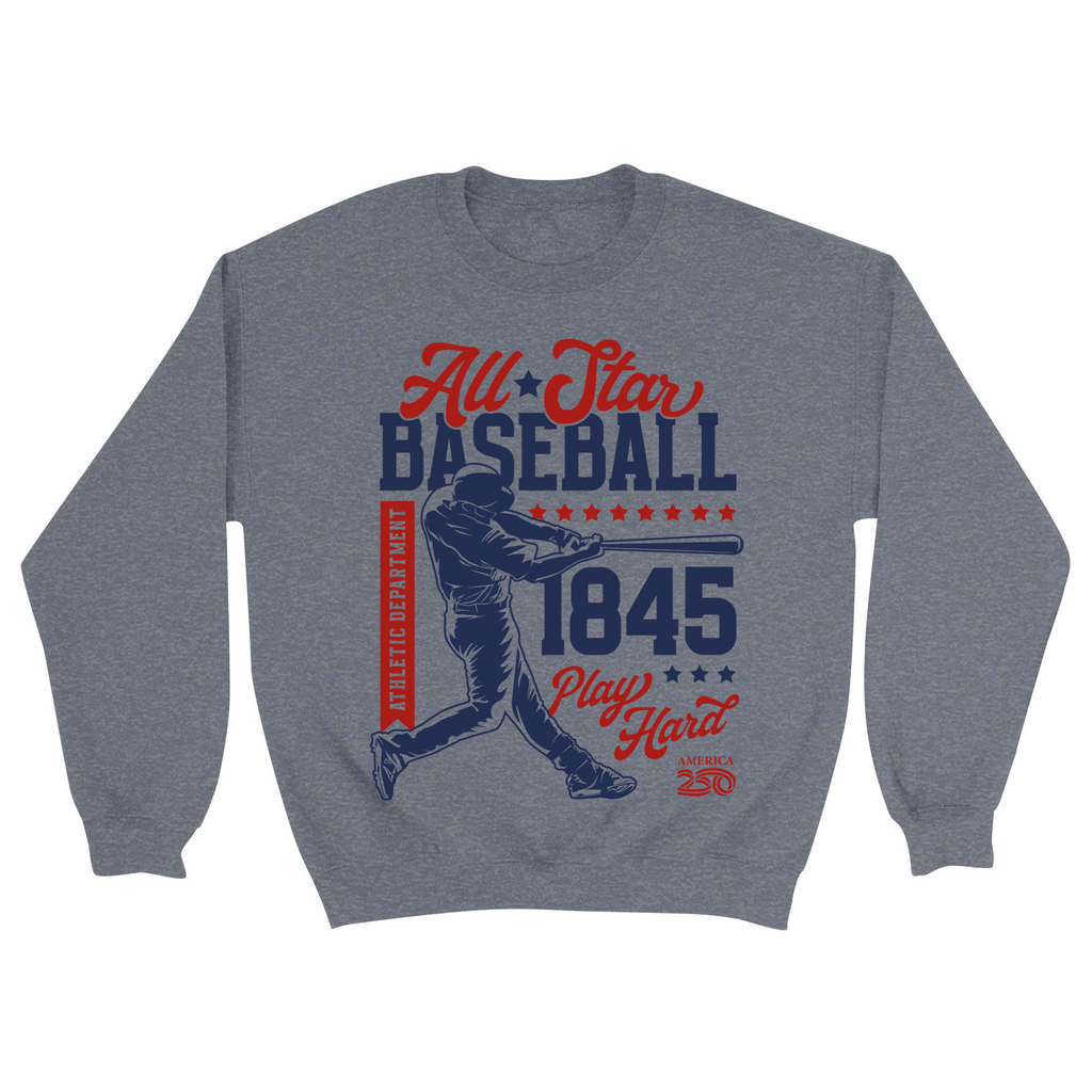 Unisex Small Dark Ash Crewneck Sweatshirt
