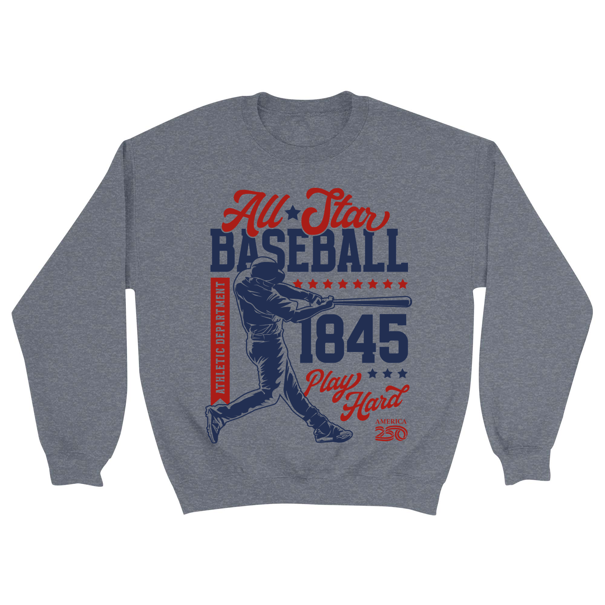 Unisex Small Dark Ash Crewneck Sweatshirt