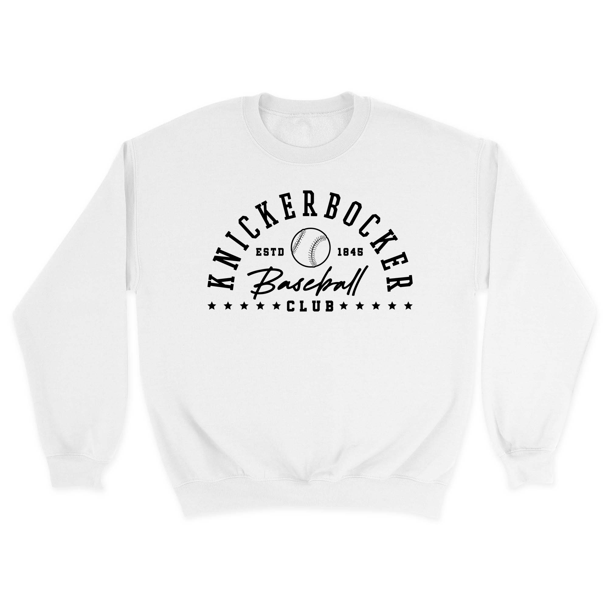 Unisex Small White Crewneck Sweatshirt