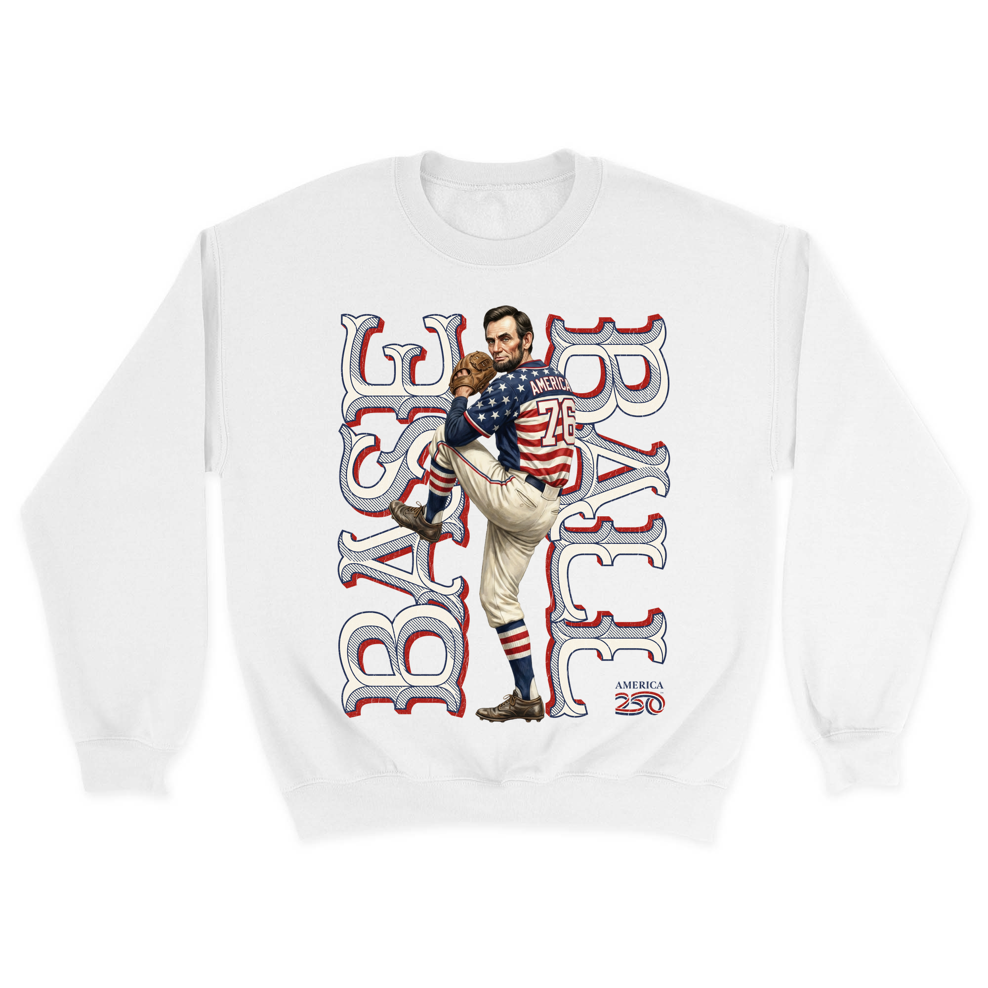 Unisex Small White Crewneck Sweatshirt