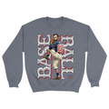 Unisex Small Dark Ash Crewneck Sweatshirt