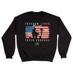 Unisex Small Black Crewneck Sweatshirt