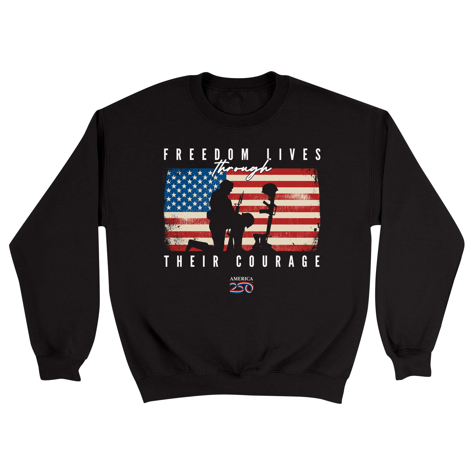 Unisex Small Black Crewneck Sweatshirt