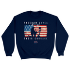 Unisex Small Navy Crewneck Sweatshirt