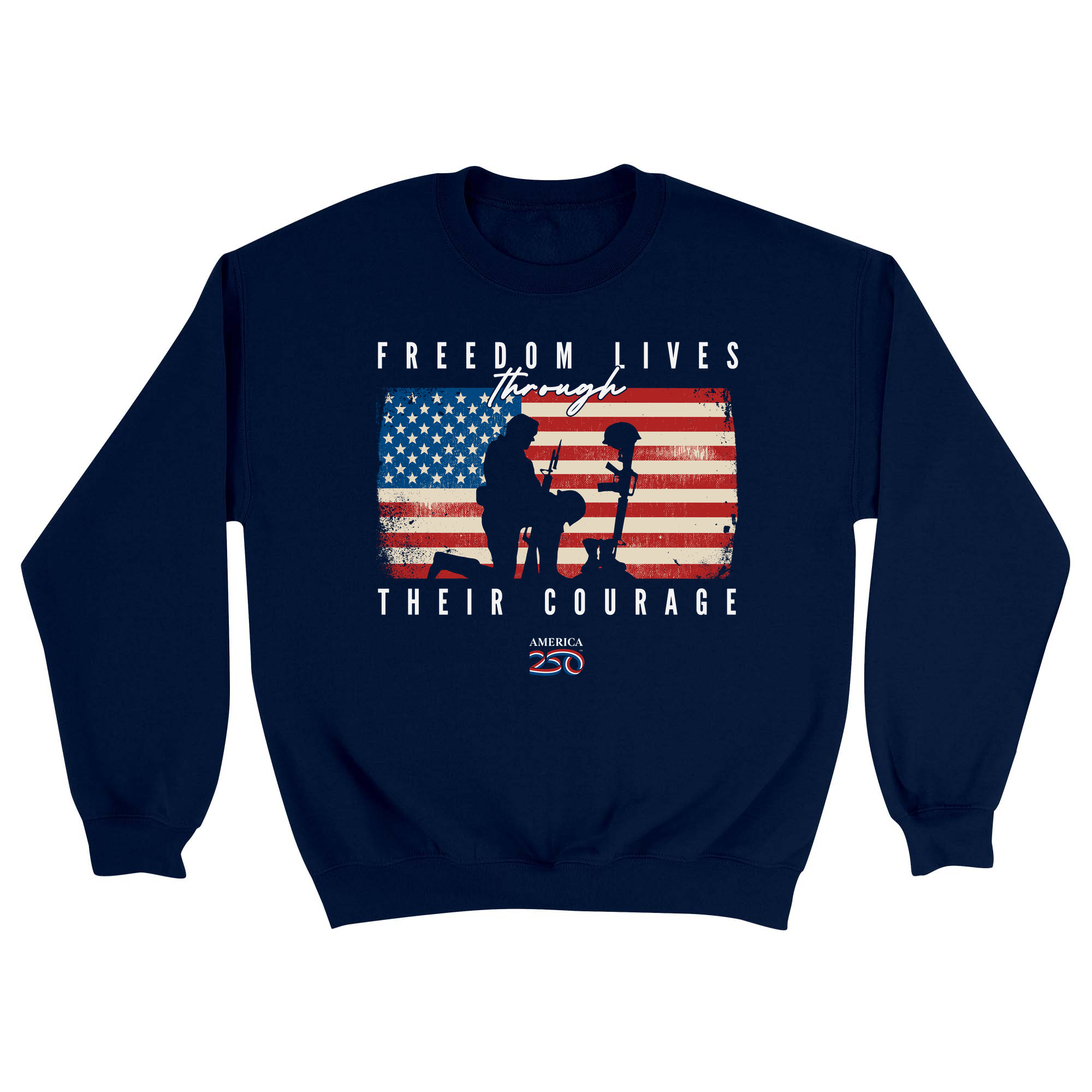 Unisex Small Navy Crewneck Sweatshirt