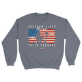 Unisex Small Dark Ash Crewneck Sweatshirt