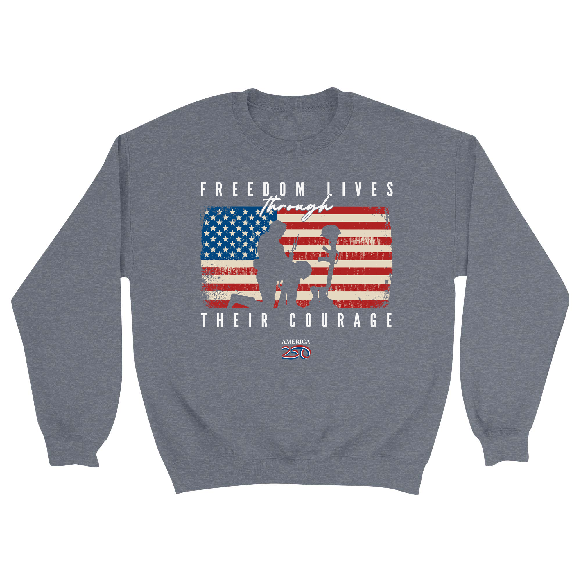 Unisex Small Dark Ash Crewneck Sweatshirt