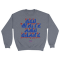 Unisex Small Dark Ash Crewneck Sweatshirt