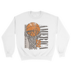 Unisex Small White Crewneck Sweatshirt