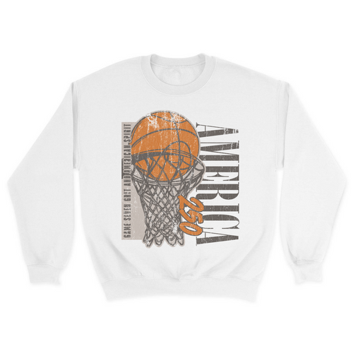 Unisex Small White Crewneck Sweatshirt