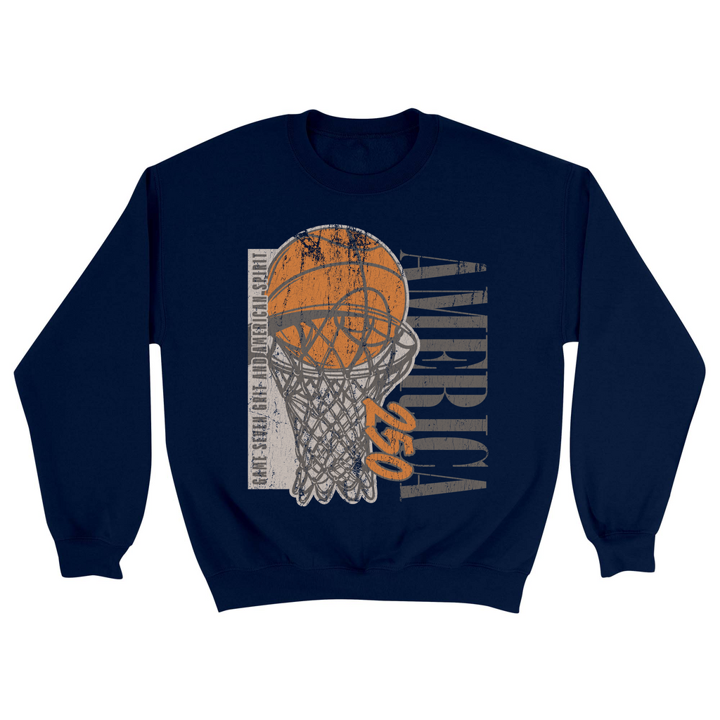 Unisex Small Navy Crewneck Sweatshirt