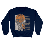 Unisex Small Navy Crewneck Sweatshirt