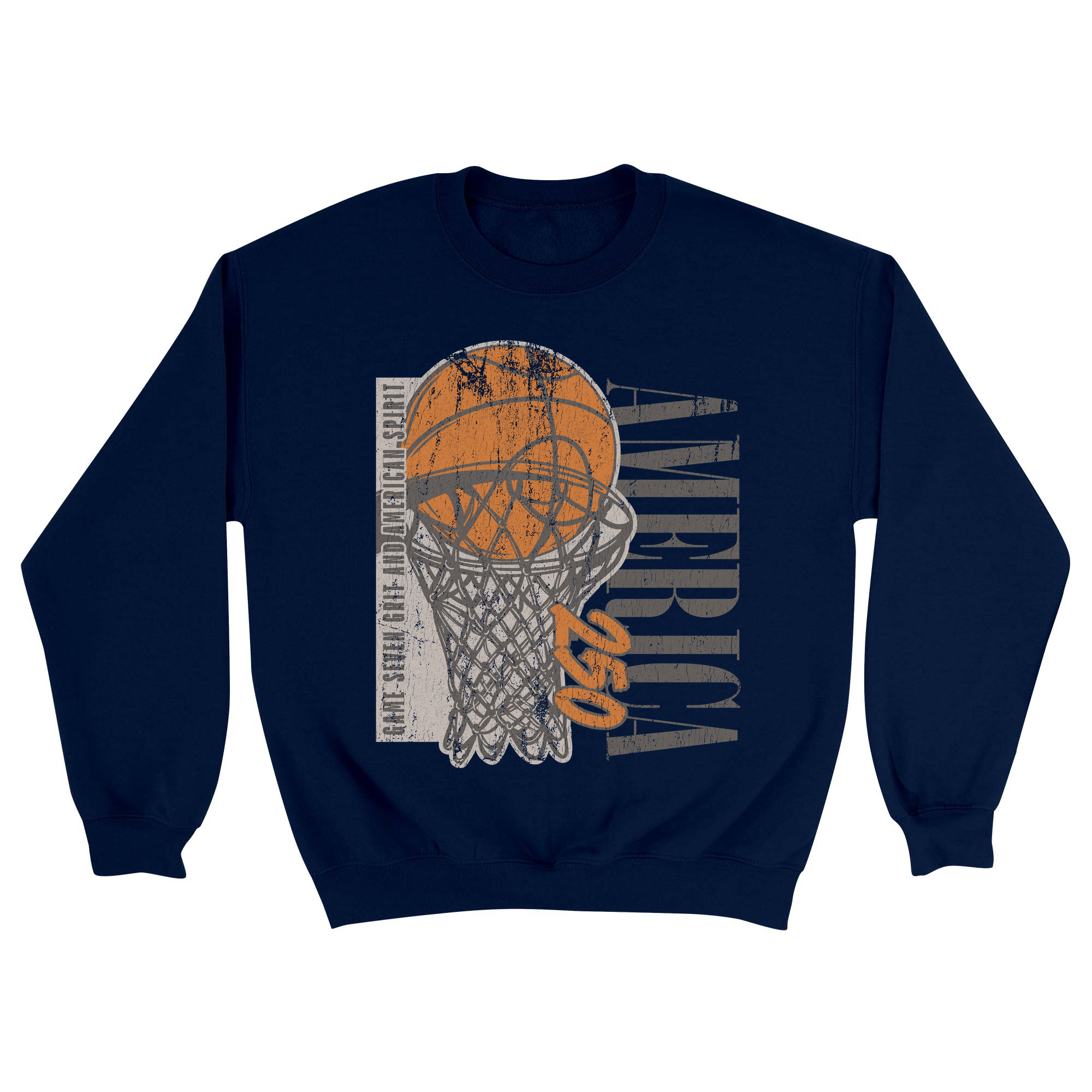 Unisex Small Navy Crewneck Sweatshirt