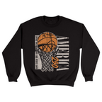 Unisex Small Black Crewneck Sweatshirt