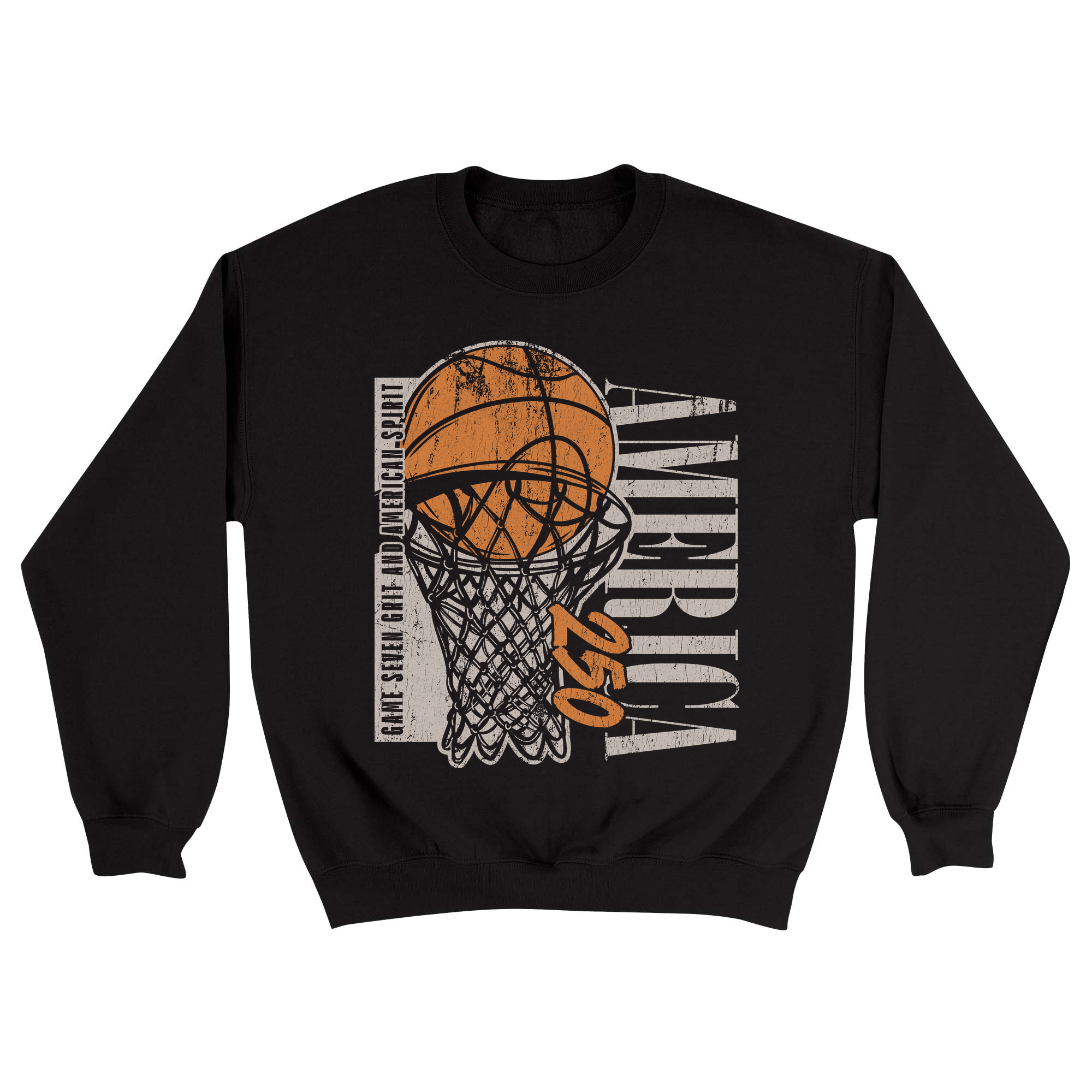 Unisex Small Black Crewneck Sweatshirt