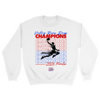 Unisex Small White Crewneck Sweatshirt