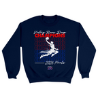Unisex Small Navy Crewneck Sweatshirt