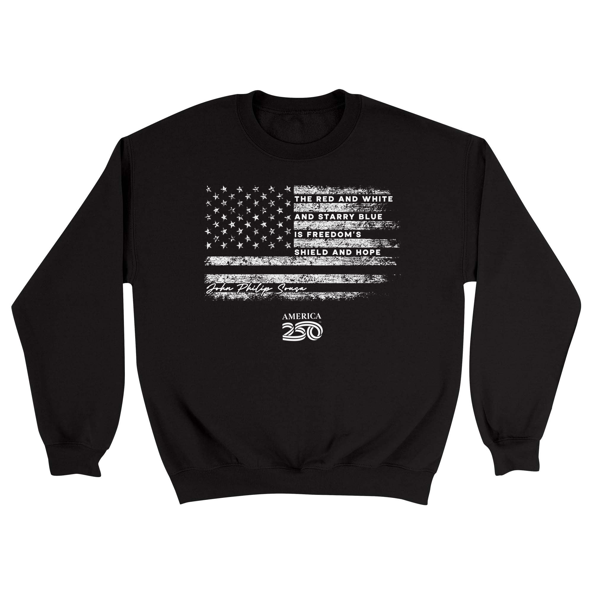 Unisex Small Black Crewneck Sweatshirt