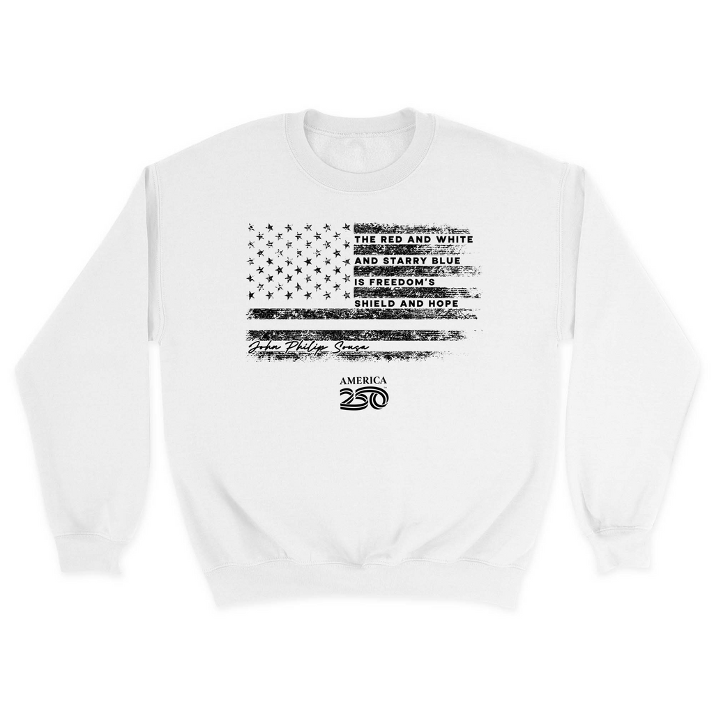 Unisex Small White Crewneck Sweatshirt