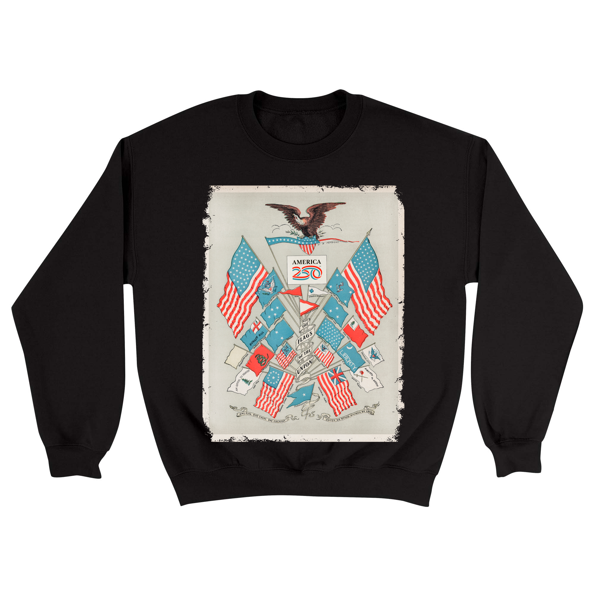 Unisex Small Black Crewneck Sweatshirt