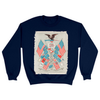 Unisex Small Navy Crewneck Sweatshirt