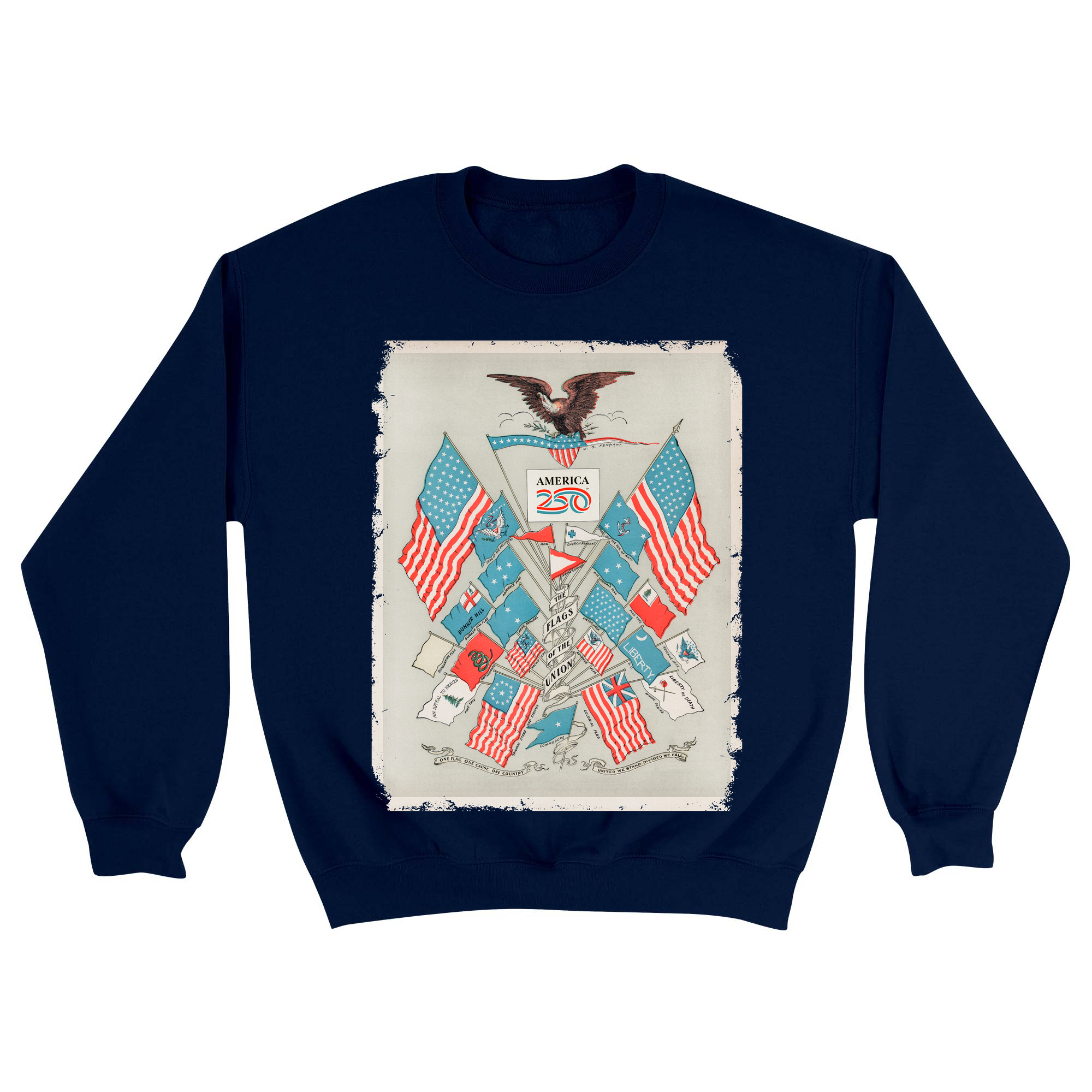 Unisex Small Navy Crewneck Sweatshirt