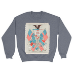 Unisex Small Dark Ash Crewneck Sweatshirt