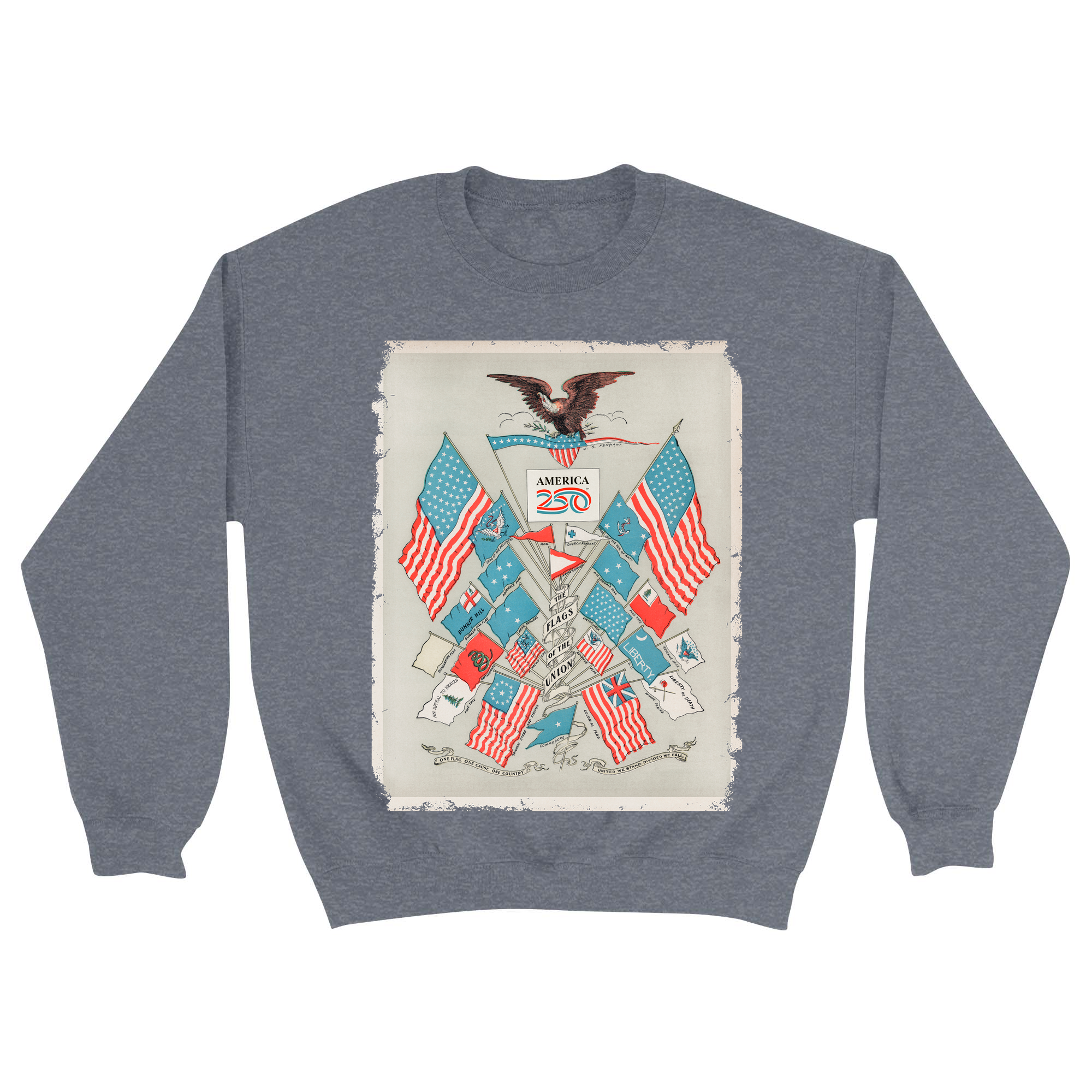 Unisex Small Dark Ash Crewneck Sweatshirt