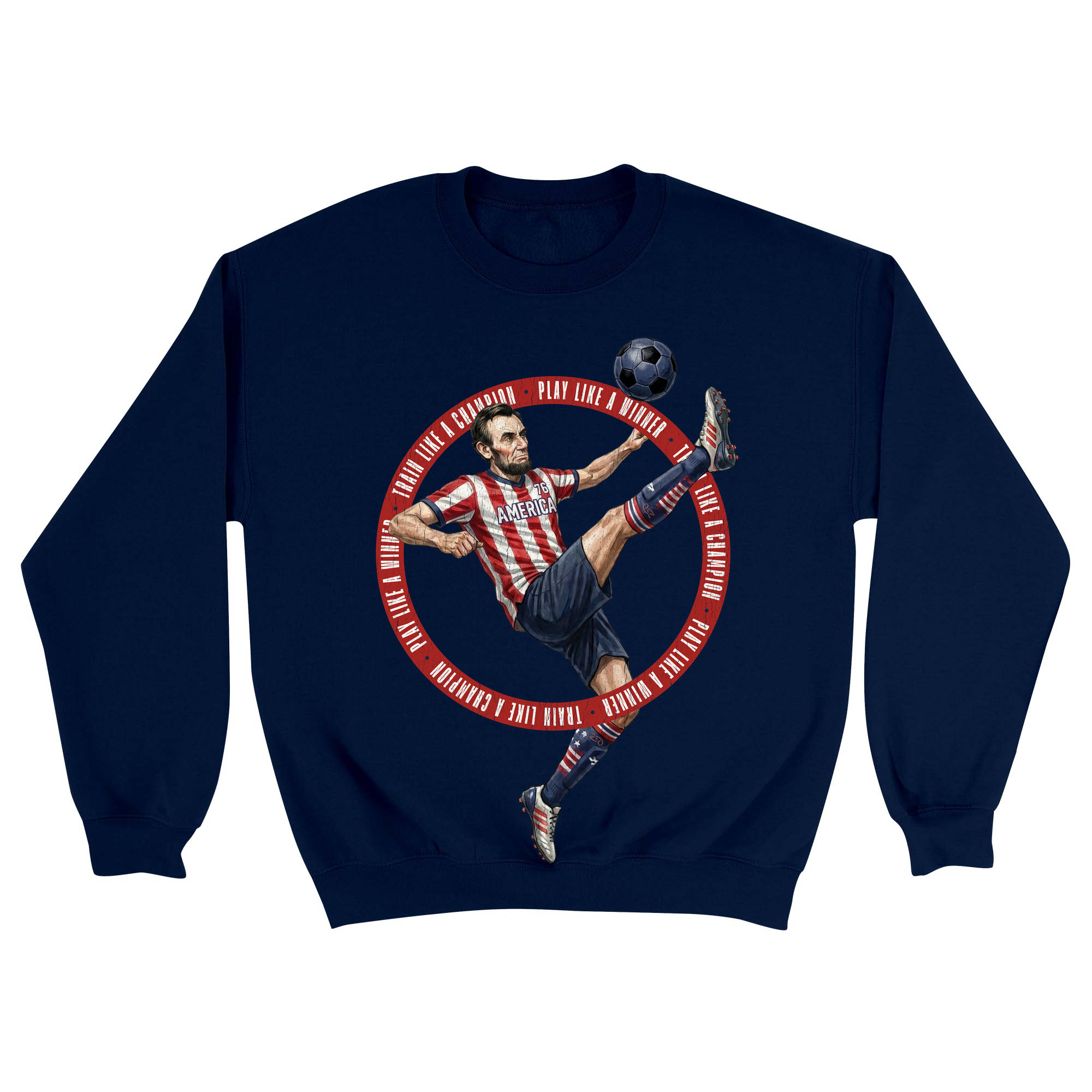 Unisex Small Navy Crewneck Sweatshirt