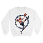 Unisex Small White Crewneck Sweatshirt