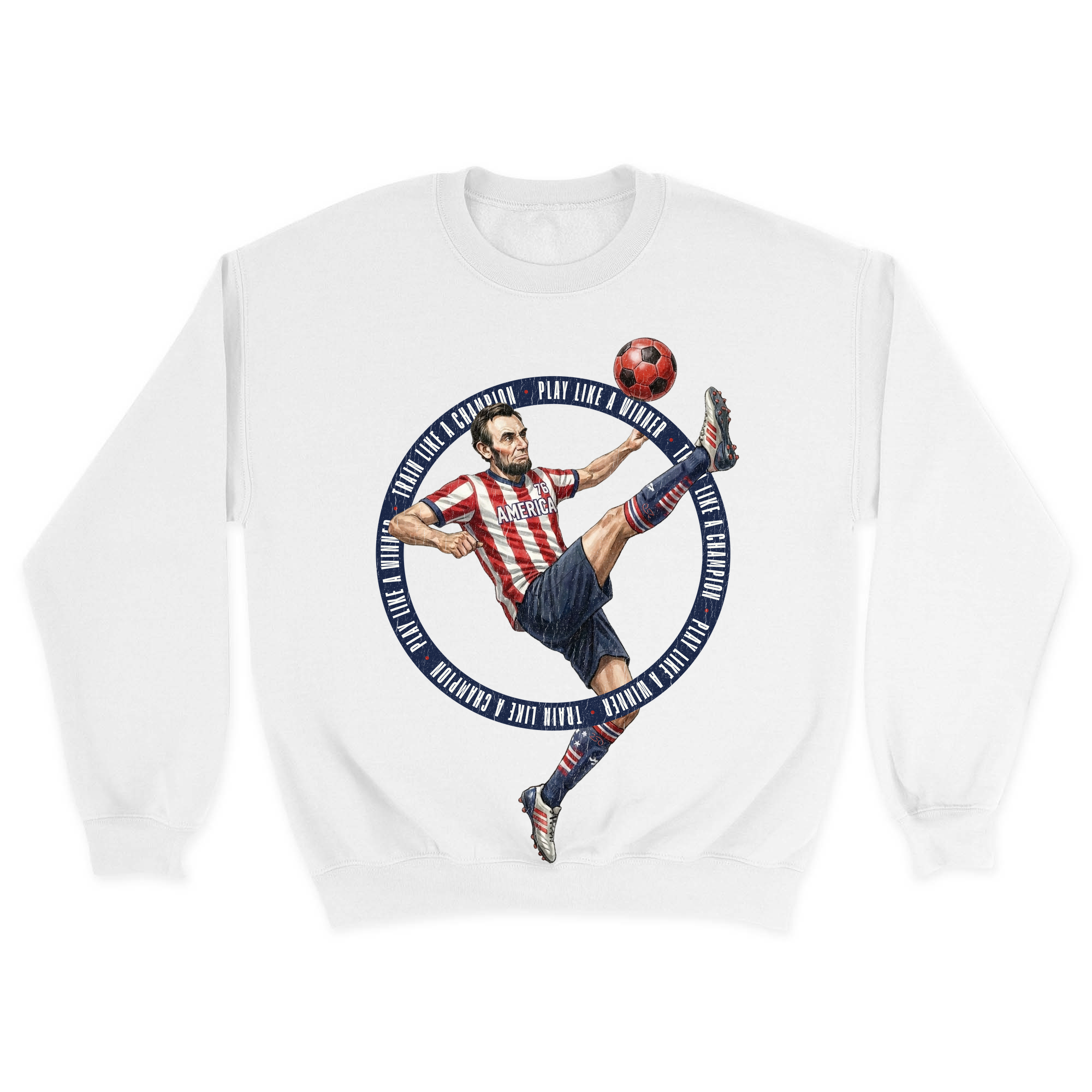 Unisex Small White Crewneck Sweatshirt