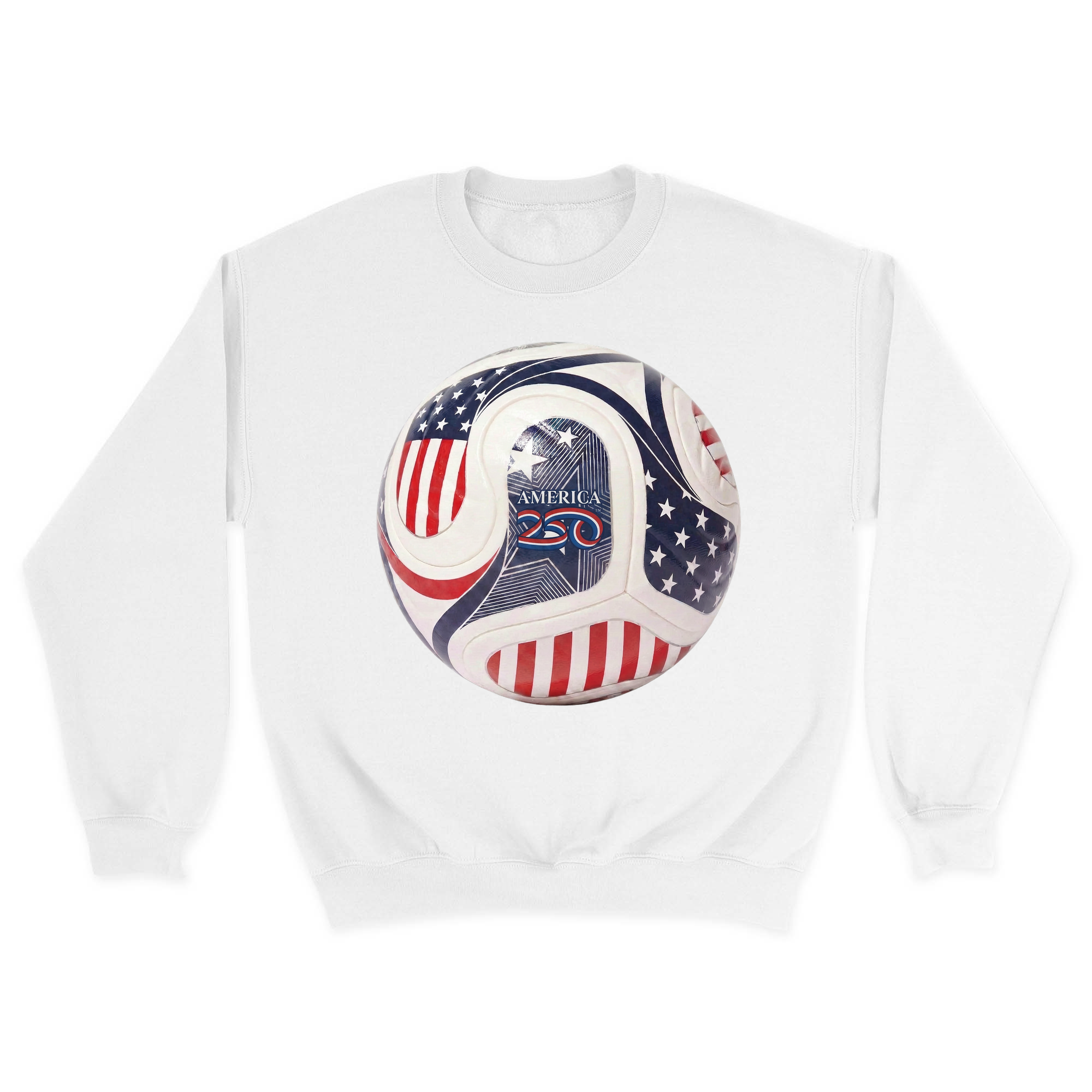 Unisex Small White Crewneck Sweatshirt