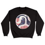 Unisex Small Black Crewneck Sweatshirt