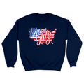 Unisex Small Navy Crewneck Sweatshirt