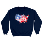 Unisex Small Navy Crewneck Sweatshirt