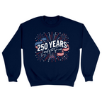 Unisex Small Navy Crewneck Sweatshirt