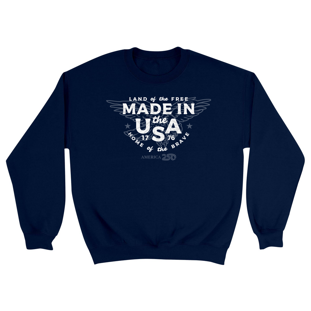 Unisex Small Navy Crewneck Sweatshirt