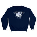 Unisex Small Navy Crewneck Sweatshirt