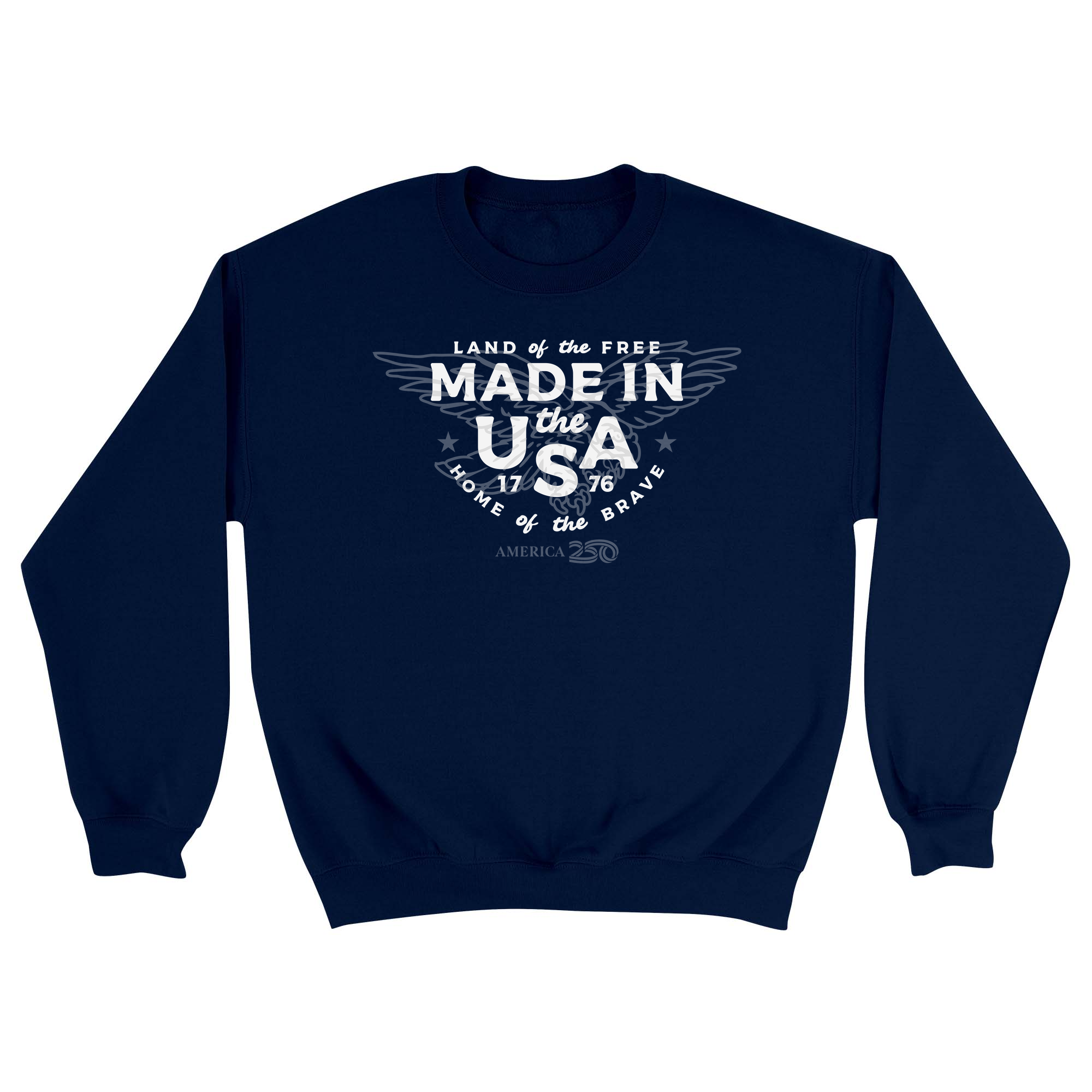Unisex Small Navy Crewneck Sweatshirt