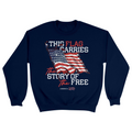 Unisex Small Navy Crewneck Sweatshirt