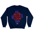 Unisex Small Navy Crewneck Sweatshirt