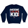 Unisex Small Navy Crewneck Sweatshirt