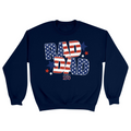 Unisex Small Navy Crewneck Sweatshirt