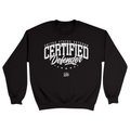 Unisex Small Black Crewneck Sweatshirt