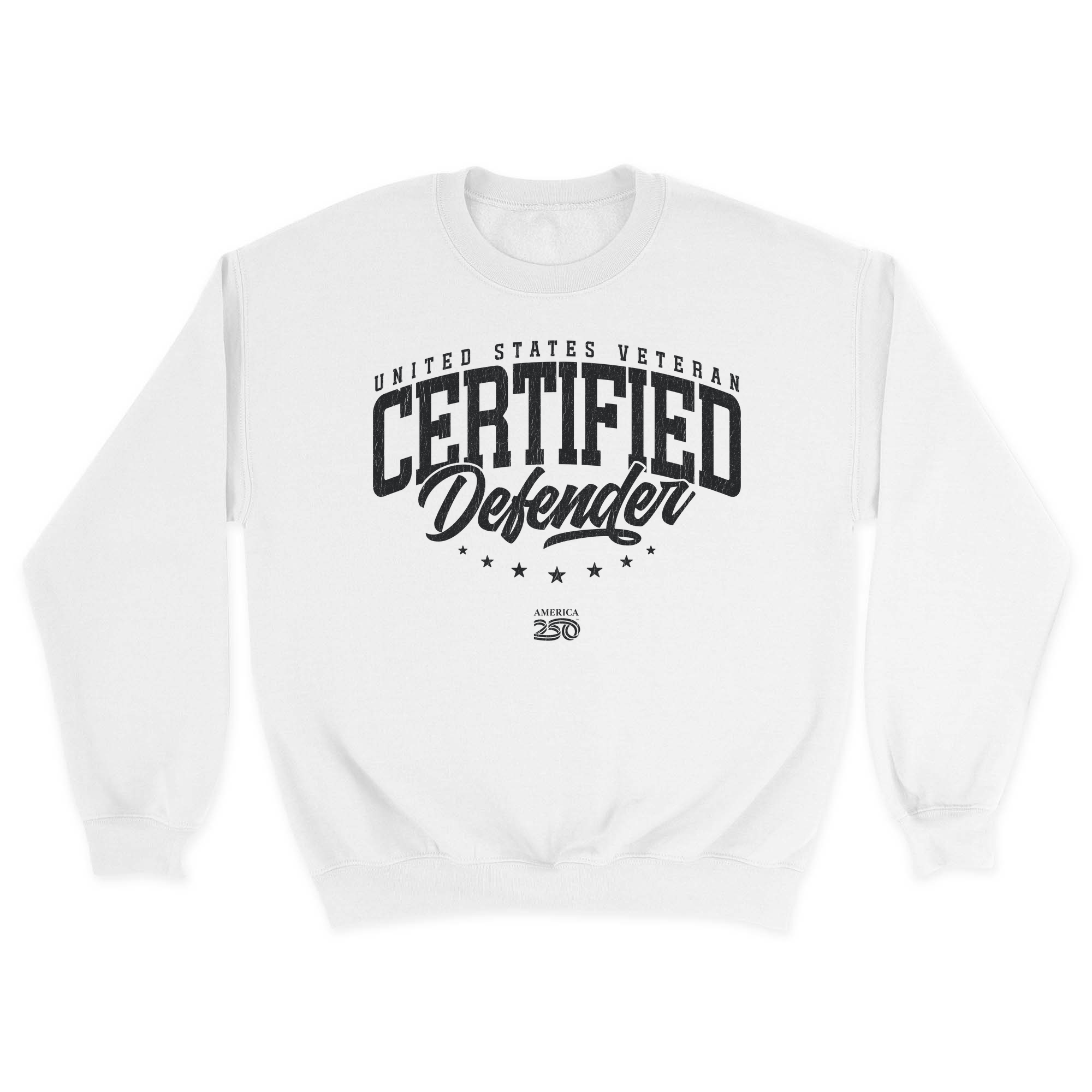 Unisex Small White Crewneck Sweatshirt