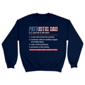 Unisex Small Navy Crewneck Sweatshirt
