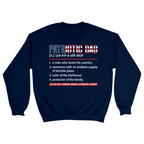 Unisex Small Navy Crewneck Sweatshirt