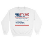 Unisex Small White Crewneck Sweatshirt